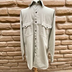 Vintage Resistol Twill 2 Pocket Snap Front Yoke Back Western Ranch Men’s Shirt